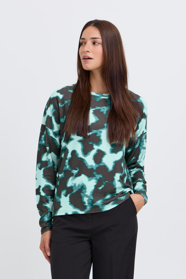 PIETA TOP BLURRY GREEN