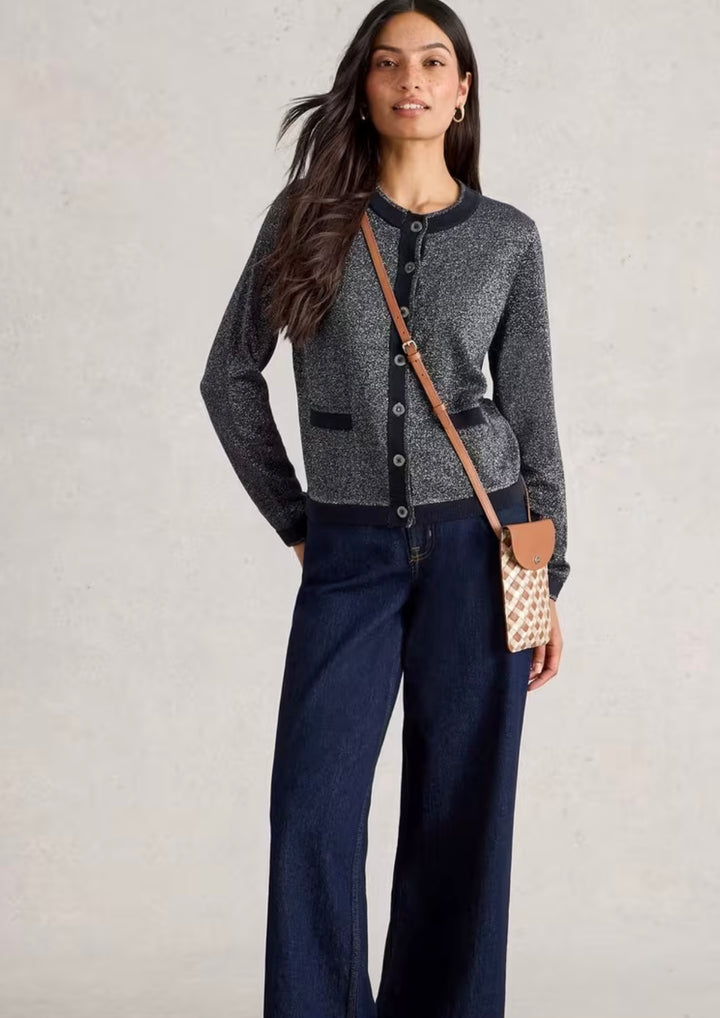 CHARLOTTE SPARKLE CARDI DARK NAVY