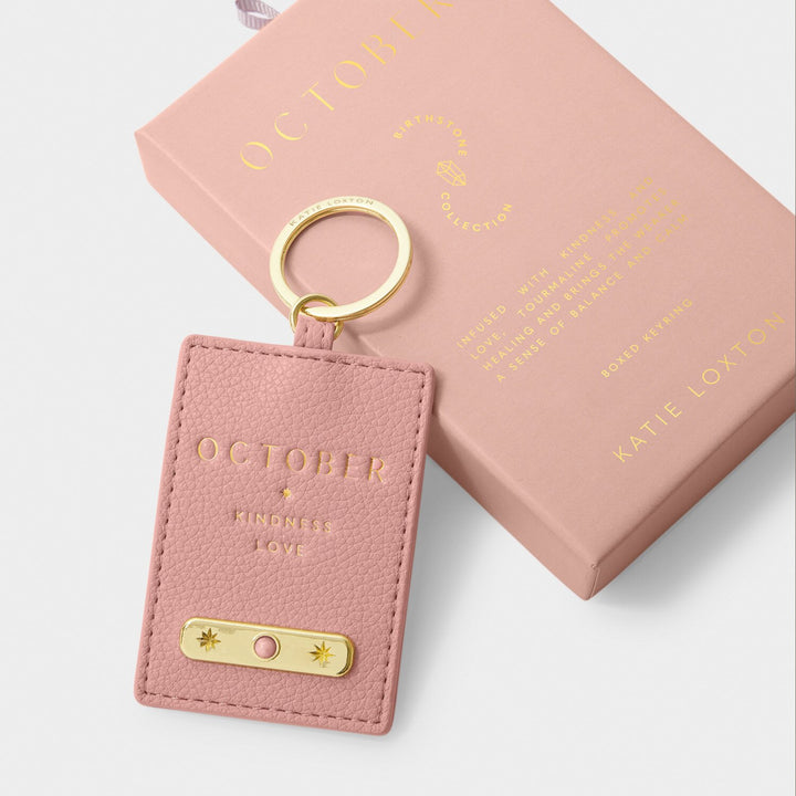 BIRTHSTONE KEYRING OCTOBER DUSTY