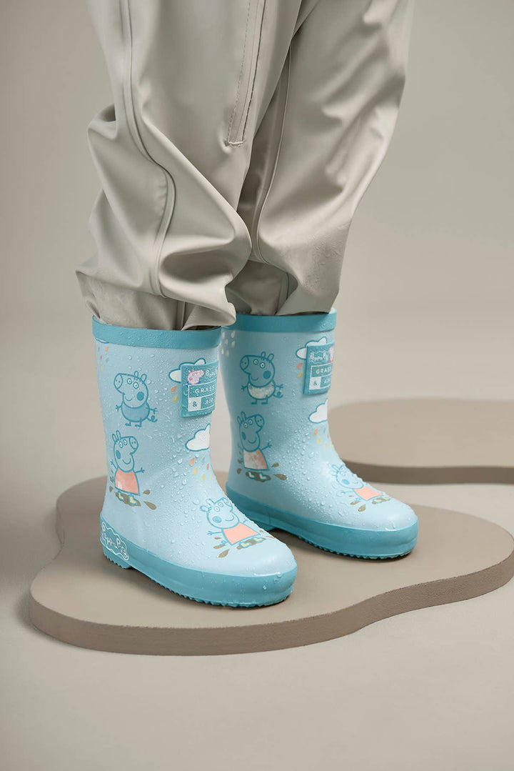 Peppa Pig George Blue Colour-Changing Kids Wellies: UK4