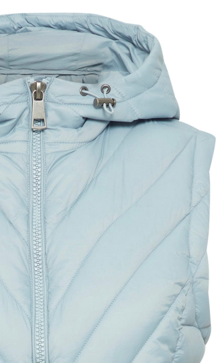 DUSTY BLUE AMALLA PADDED WAISTCOAT