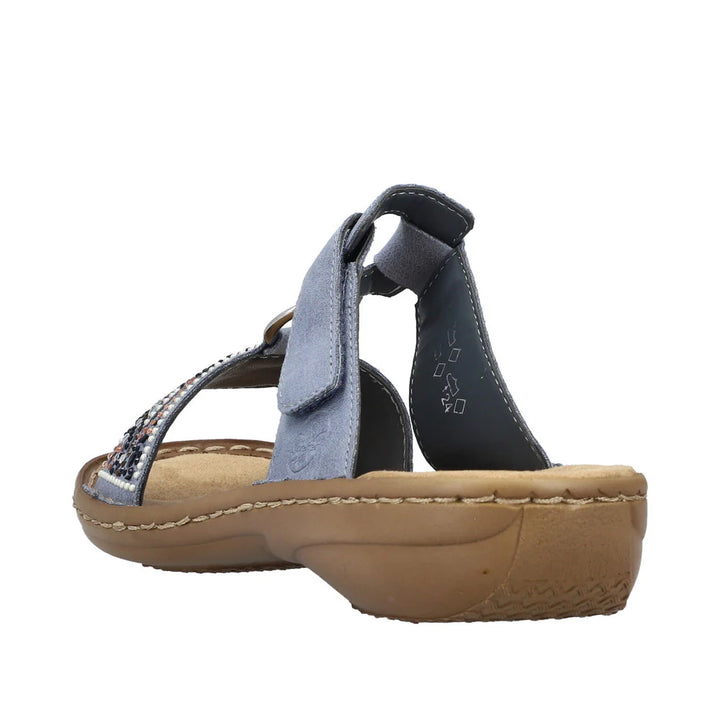 608K2-12 LADIES' SANDALS BLUE FLEXIBLER ANFLECHTER