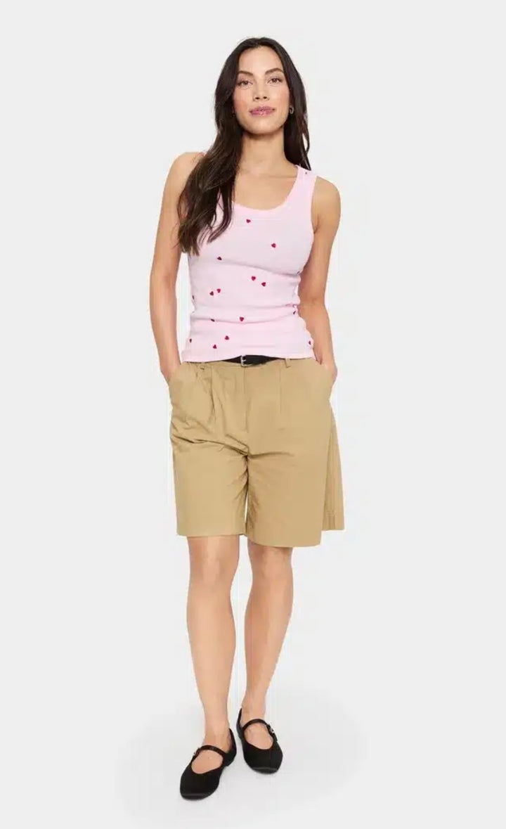 ZISTE TANK TOP TENDER TOUCH RED HEARTS