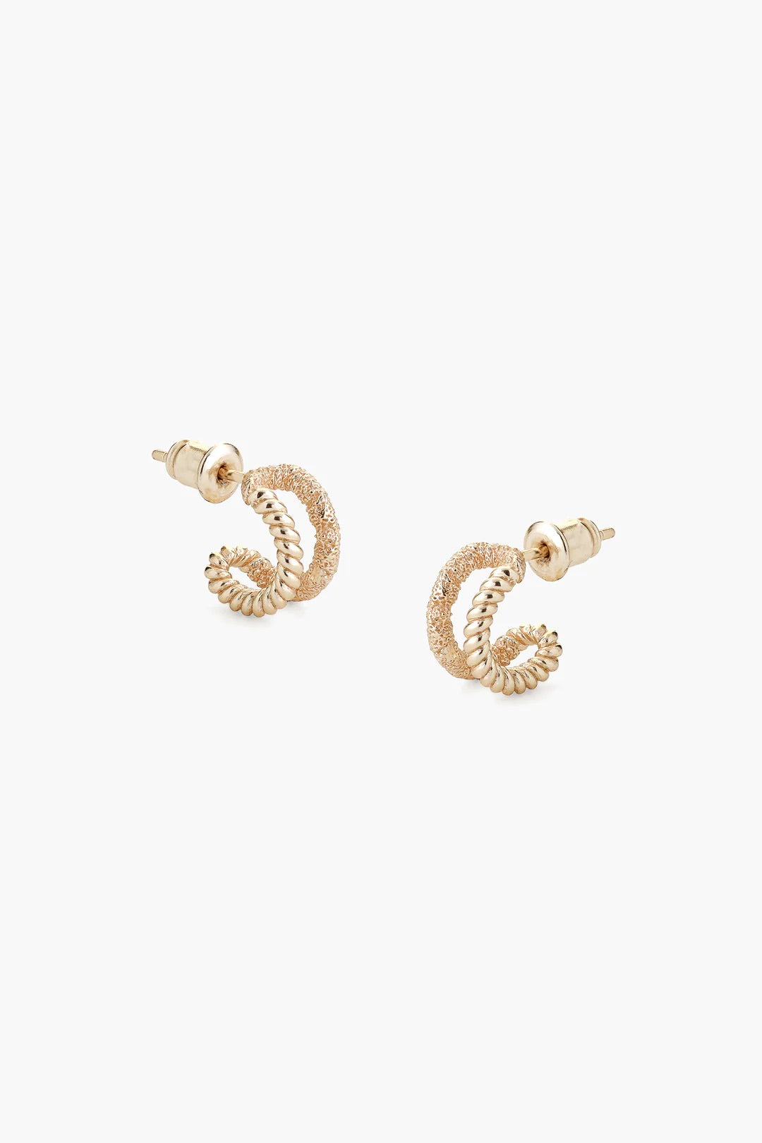 BRAID GOLD EARRINGS