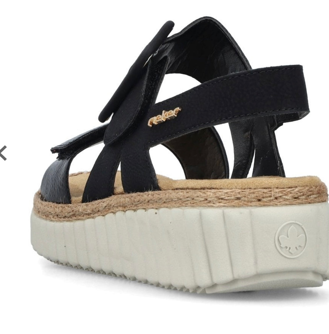 69260-00 LADIES' SANDALS BLACK SEITL. ANFLECHTER