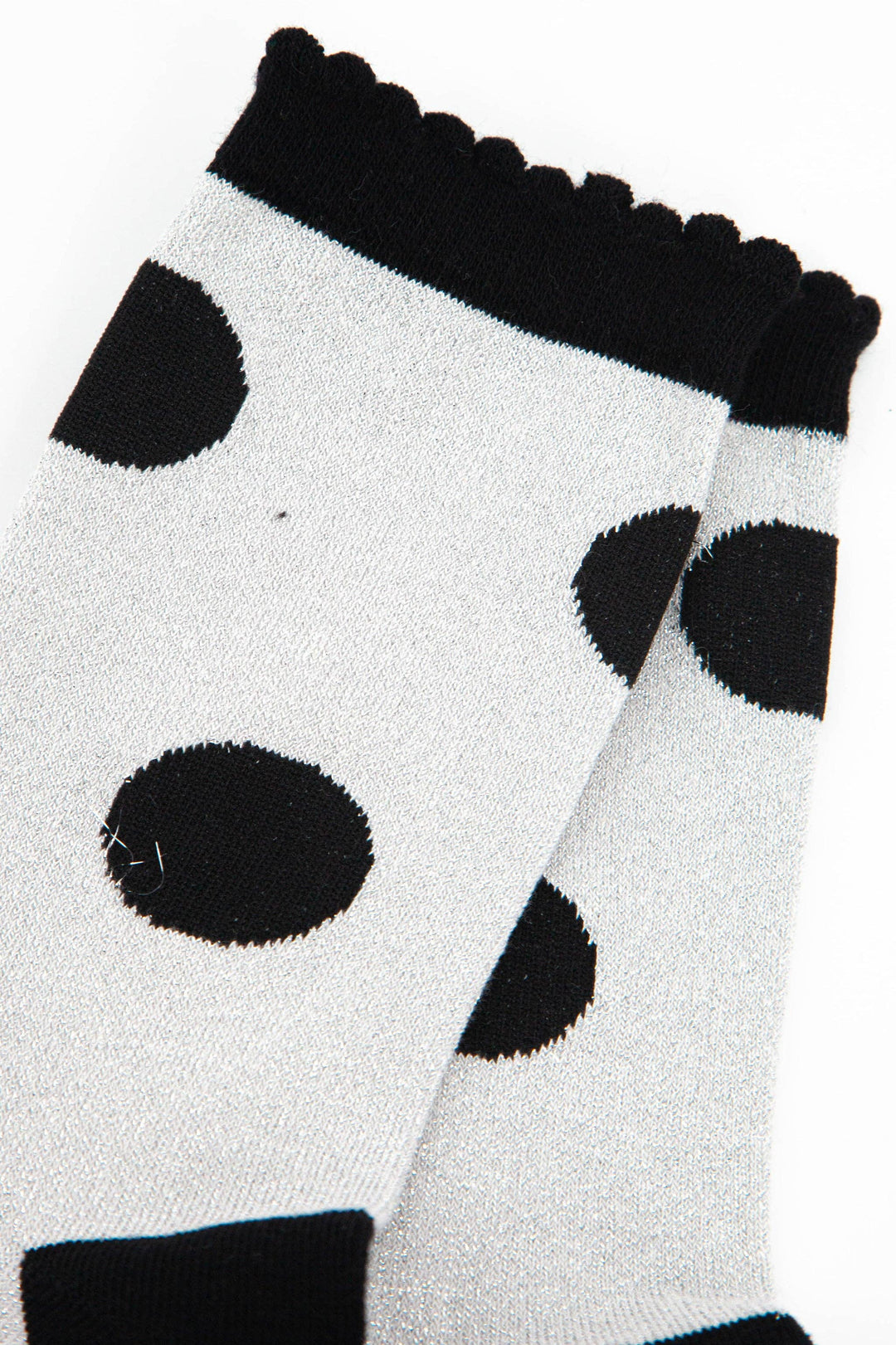 Women's Cotton Glitter Socks Large Polka Dot Spots: UK 3-7 | EU 36-40