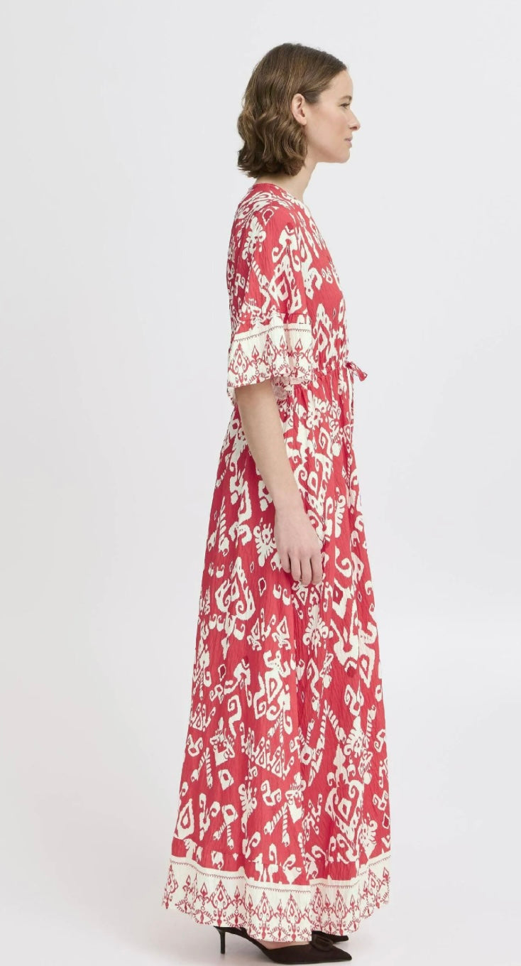 JASMINA DRESS FLAME SCARLETT ETH MIX