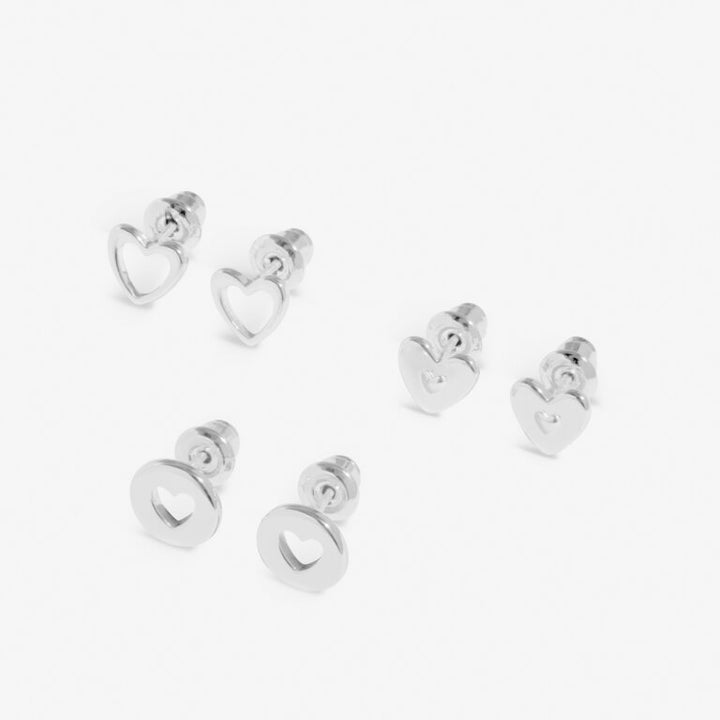 LIFES A CHARM 21ST BIRTHDAY SILVER PLATED EARRING SET
