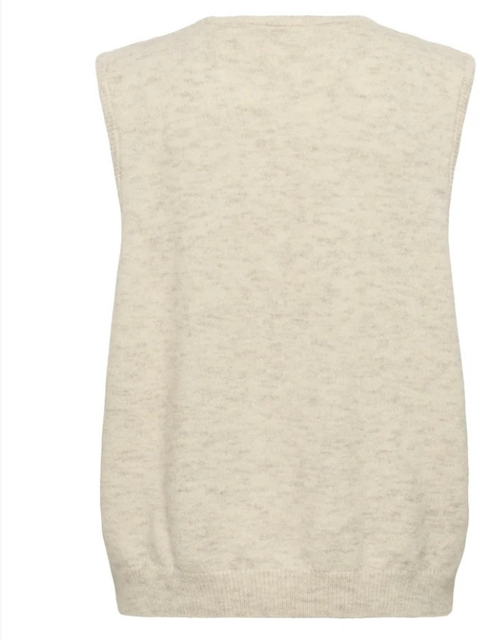 ZANETT SHORT VEST CRÈME MELANGE