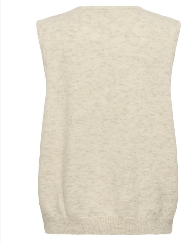 ZANETT SHORT VEST CRÈME MELANGE