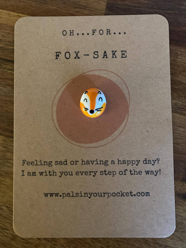 Fox Sake Pebble Charm Swear Jar For Stressed Friend