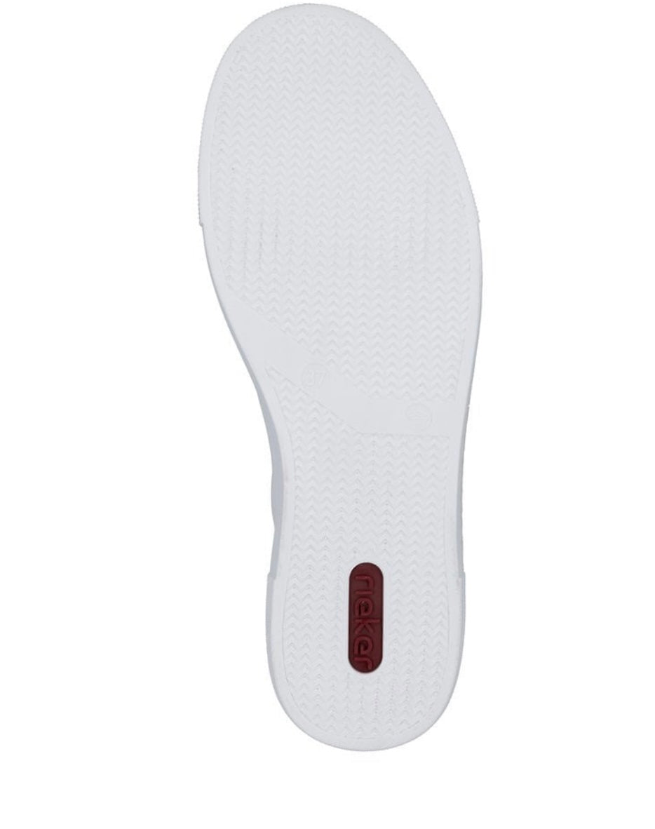 N4924-81 WHITE COMBINATION  ZIP SHOES