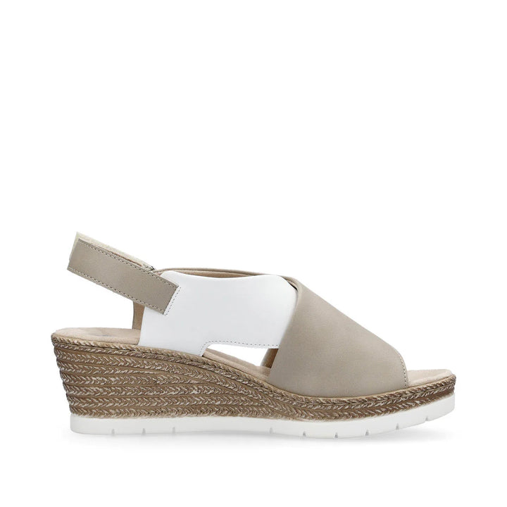 61975-62 LADIES' SANDALS BEIGE COMBINATION SEITL. ANFLECHTER