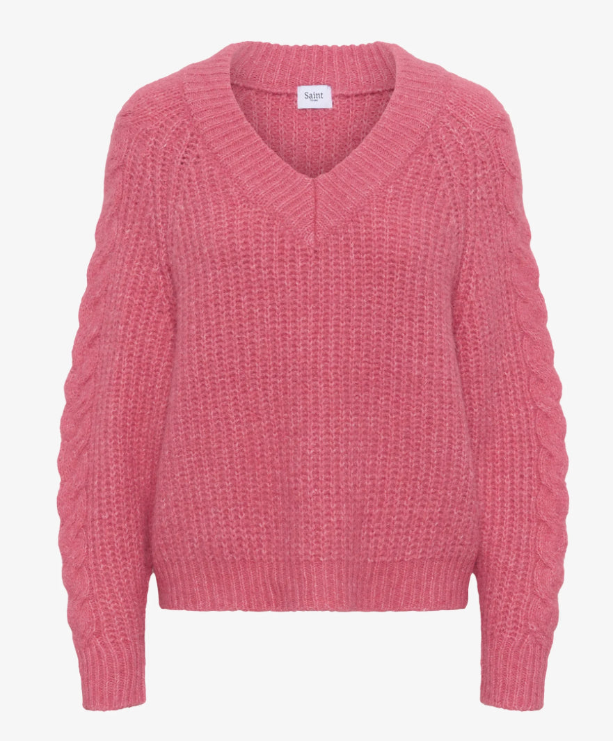 MANDA SZ  PULLOVER WILD ROSE MELANGE