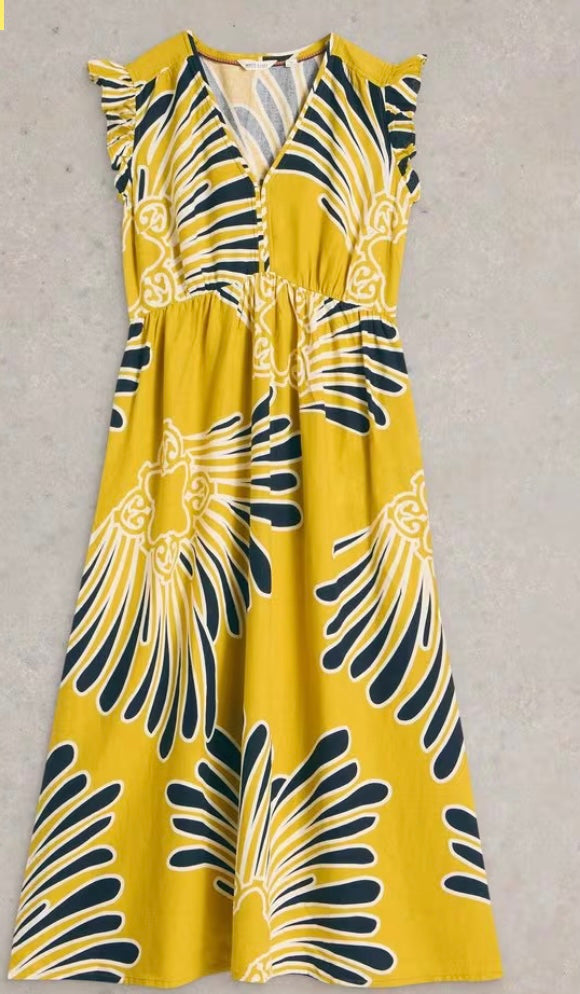 LORNA LINEN BLEND MAXI DRESS