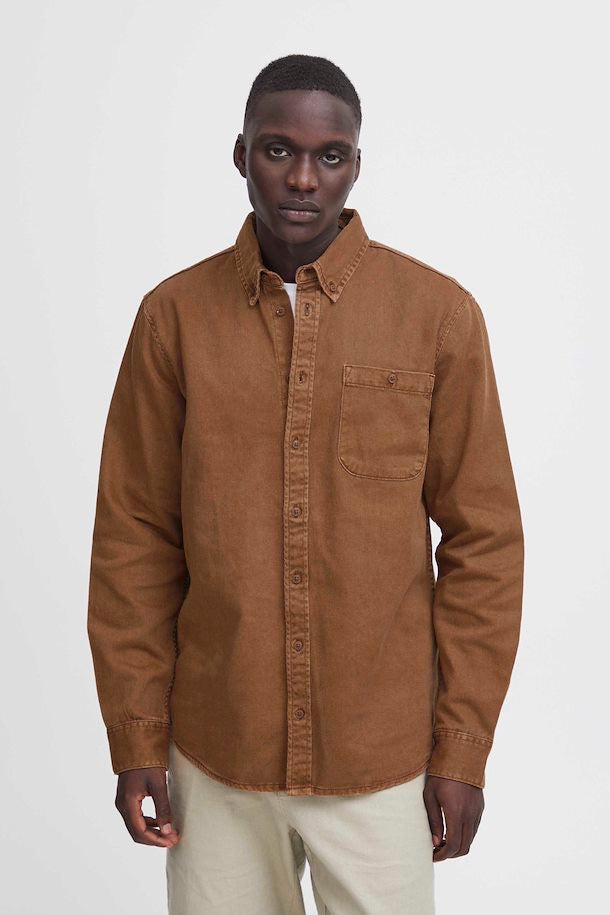 LONG SLEEVED TOFFEE SHIRT