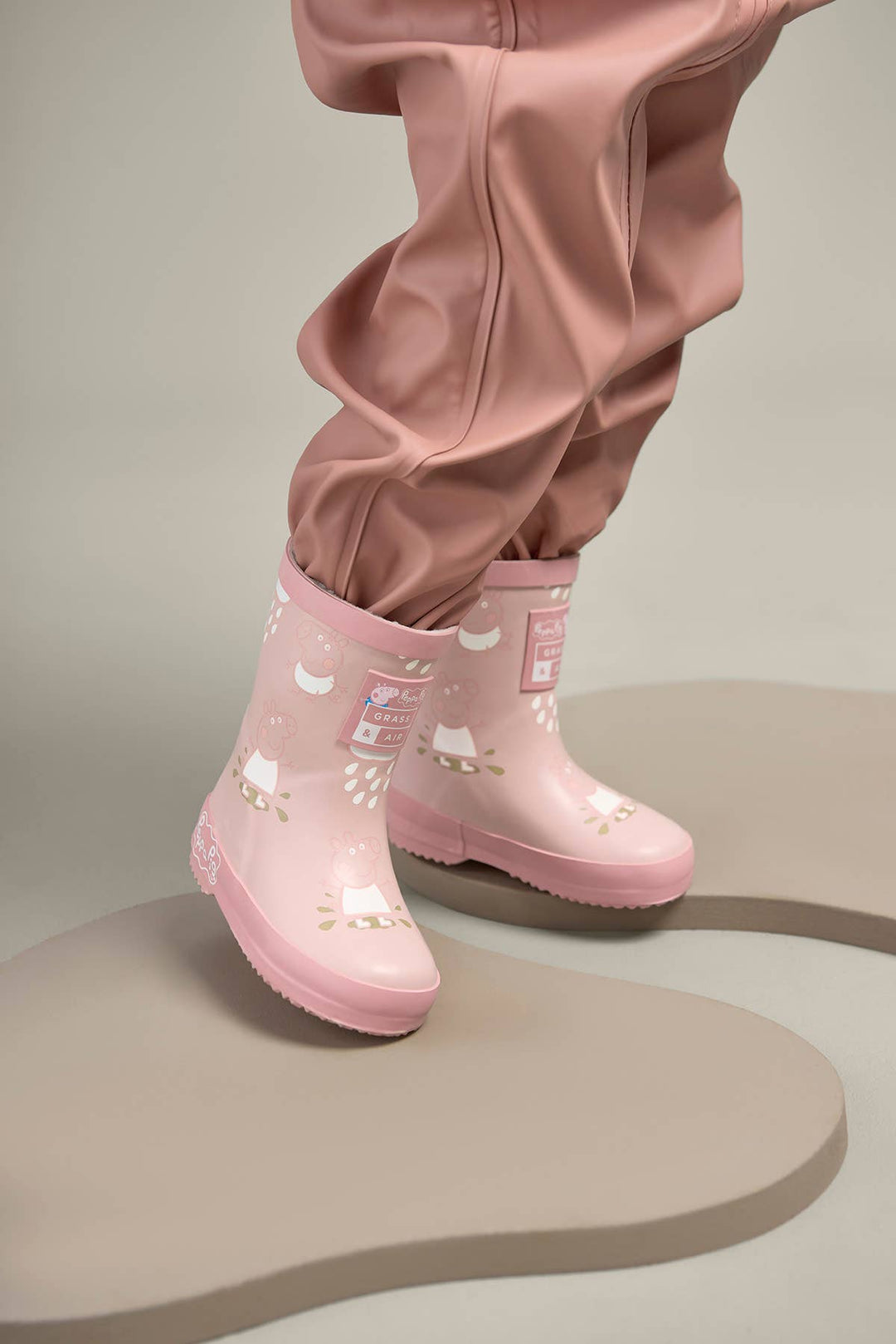 Peppa Pig Pink Colour-Changing Kids Wellies, Teddy Fleece: UK6
