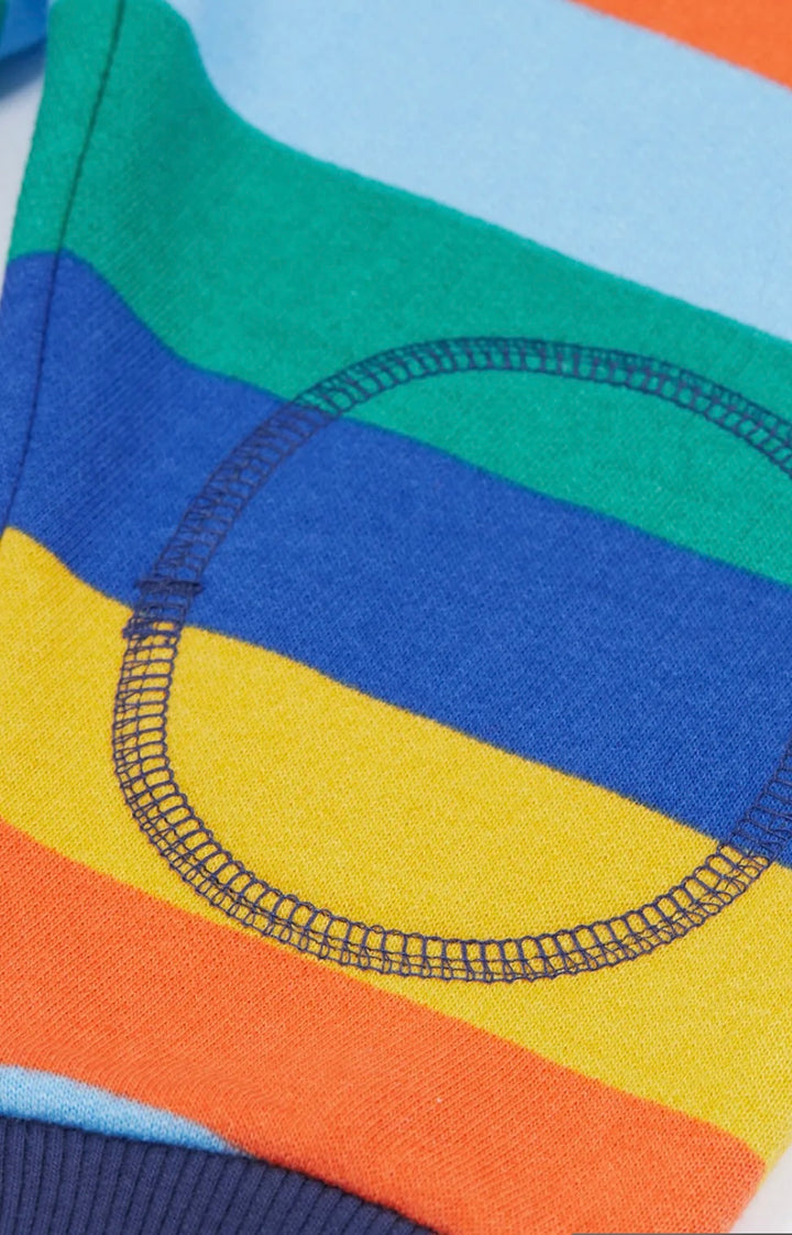 SNUGGLE CRAWLERS, BOLD AND BRIGHT STRIPE