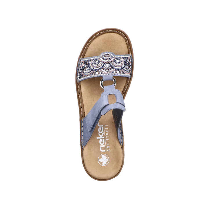 608K2-12 LADIES' SANDALS BLUE FLEXIBLER ANFLECHTER