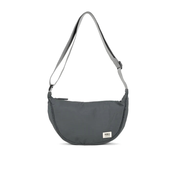 FARRINGDON TASLON CHARCOAL RECYCLED NYLON CROSSBODY BAG