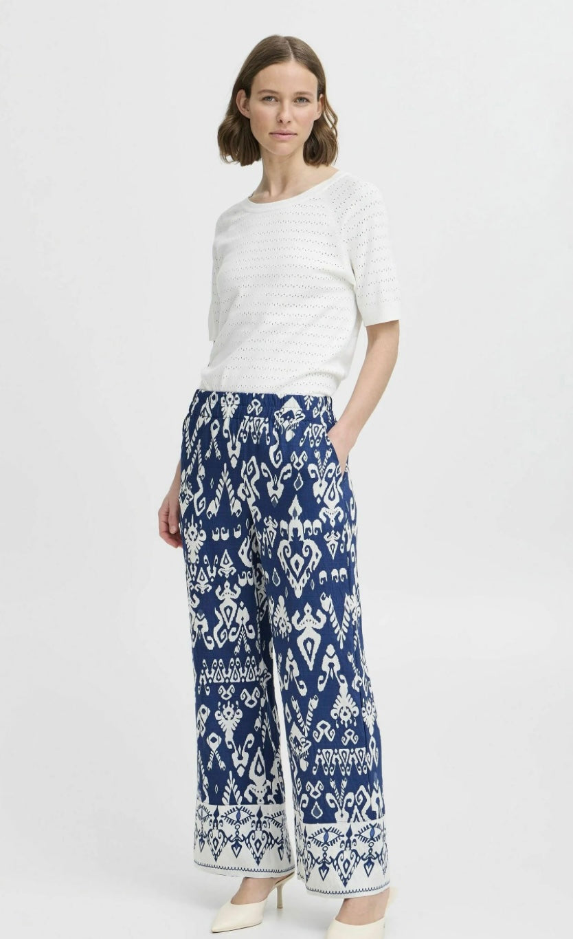 JASMINA TROUSERS MEDIEVAL BLUE ETH MIX