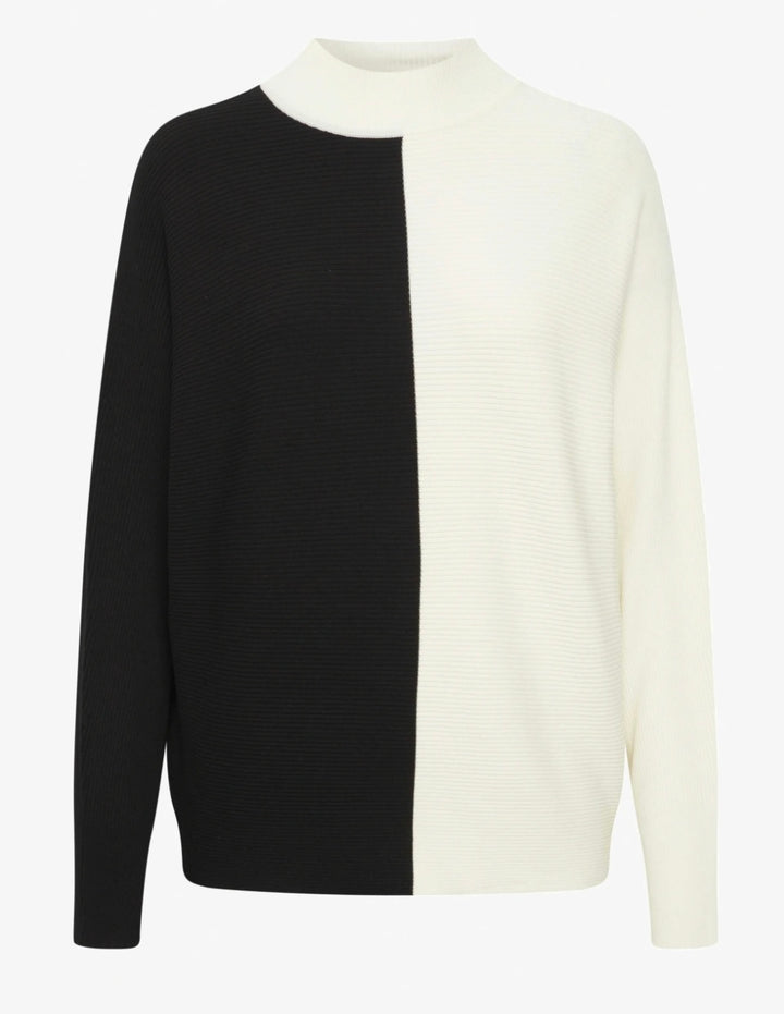 MMORLA RIB BAT JUMPER BIRCH MIX