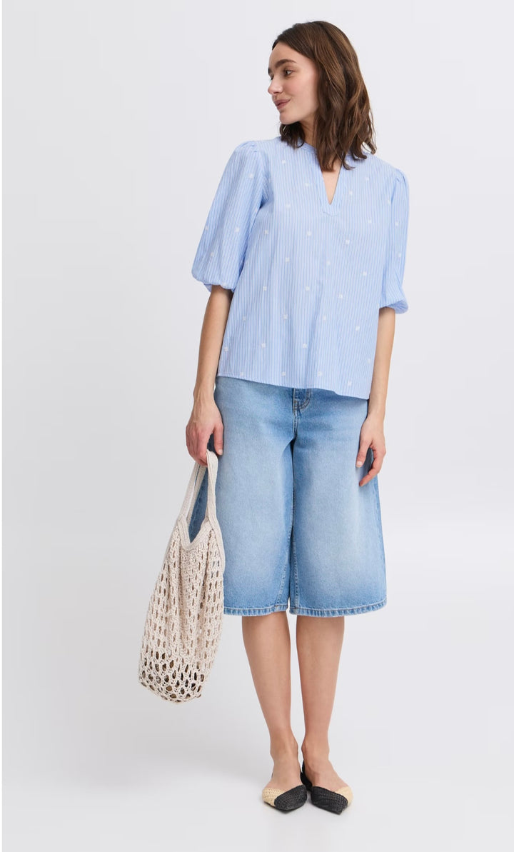 ISANI BLOUSE BLUE HORIZON MIX