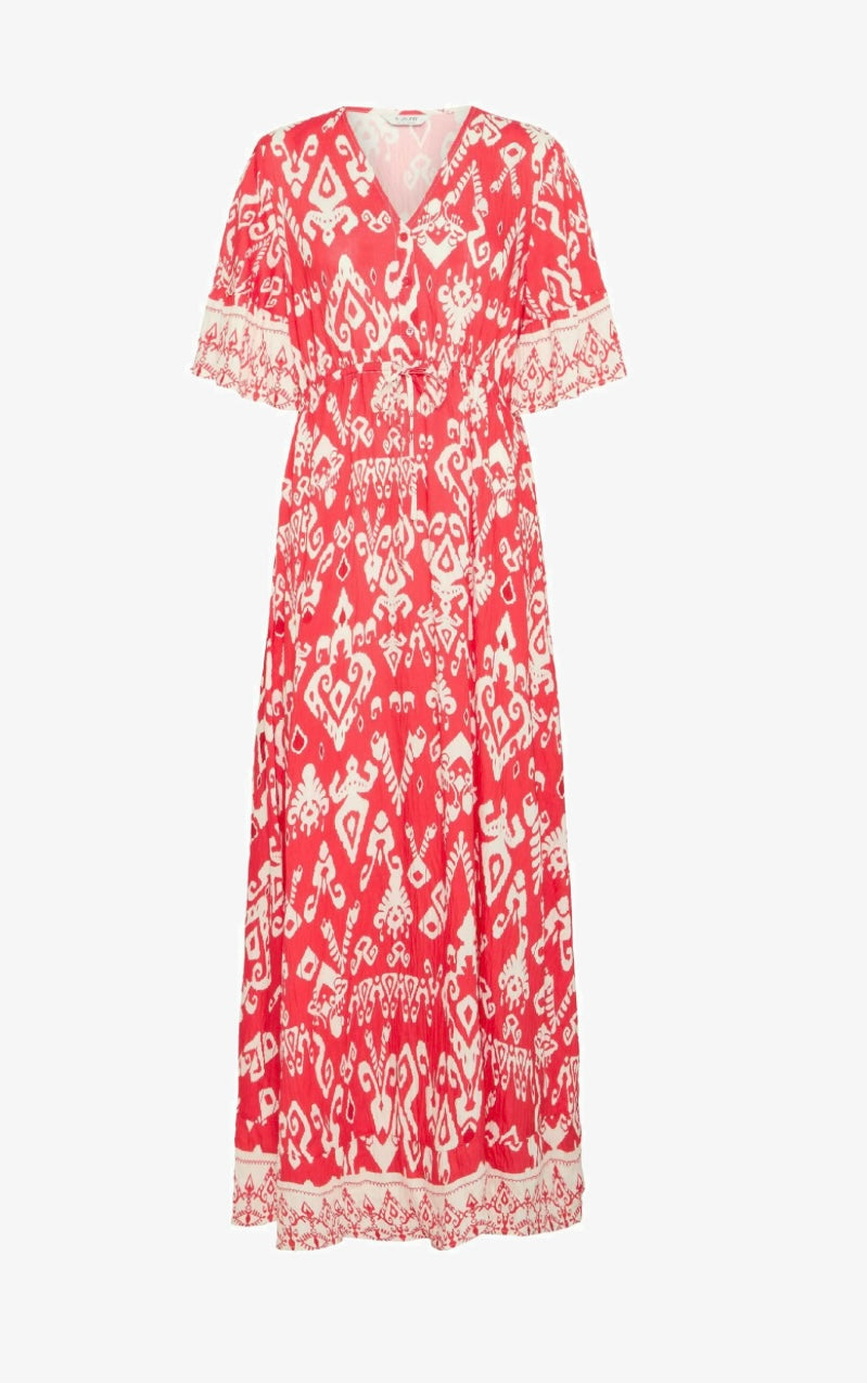 JASMINA DRESS FLAME SCARLETT ETH MIX