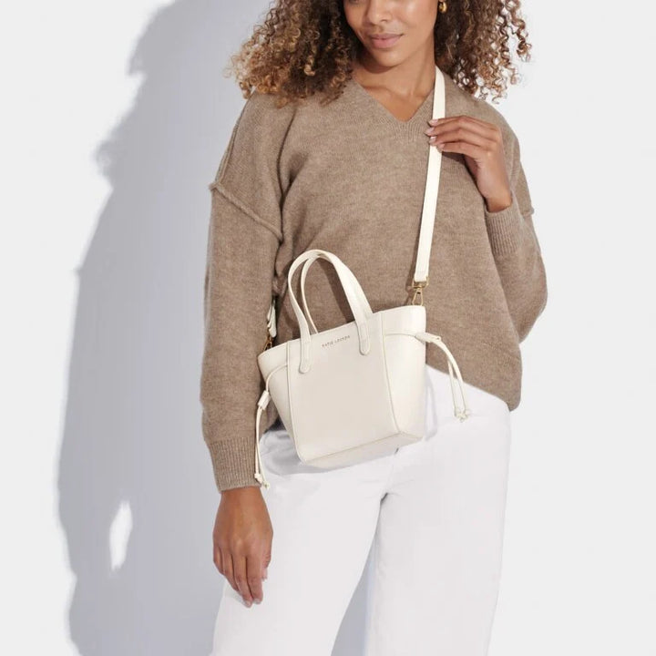 ASHLEY OFF WHITE MINI HANDBAG