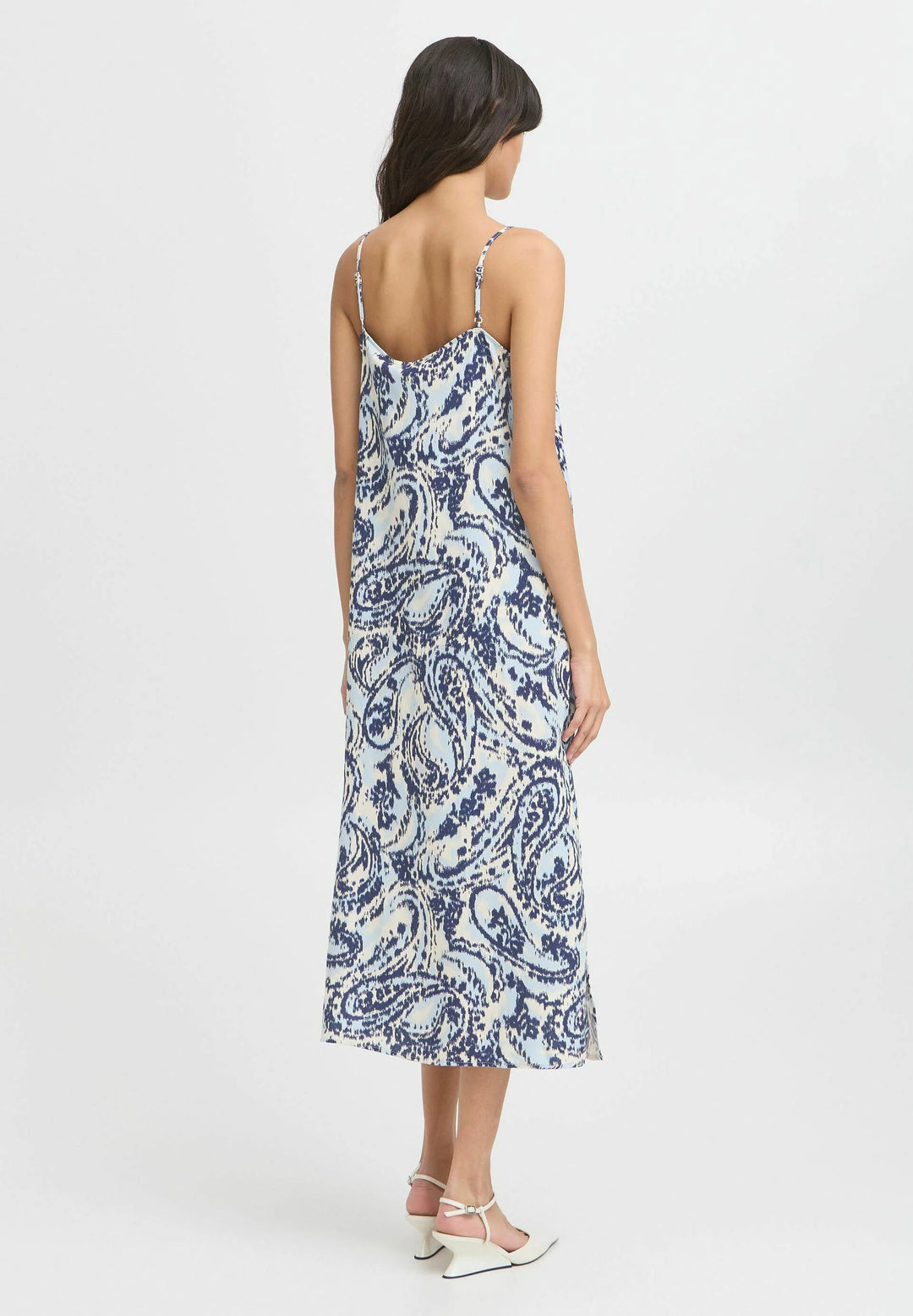 BLUE PAISLEY JOELLA SLIP DRESS