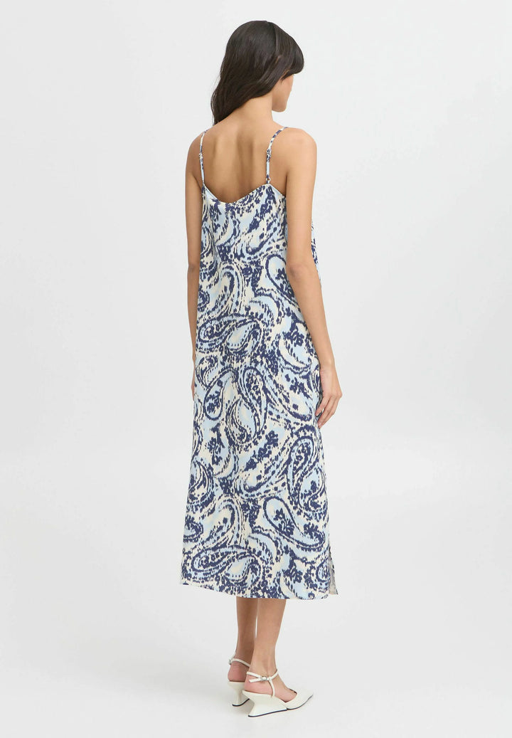 BLUE PAISLEY JOELLA SLIP DRESS