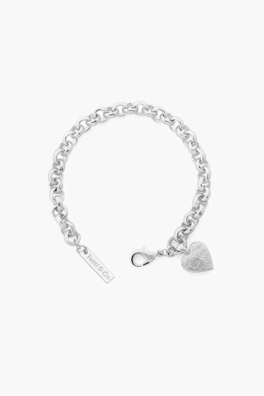 SOLACE SILVER HEART BRACELET