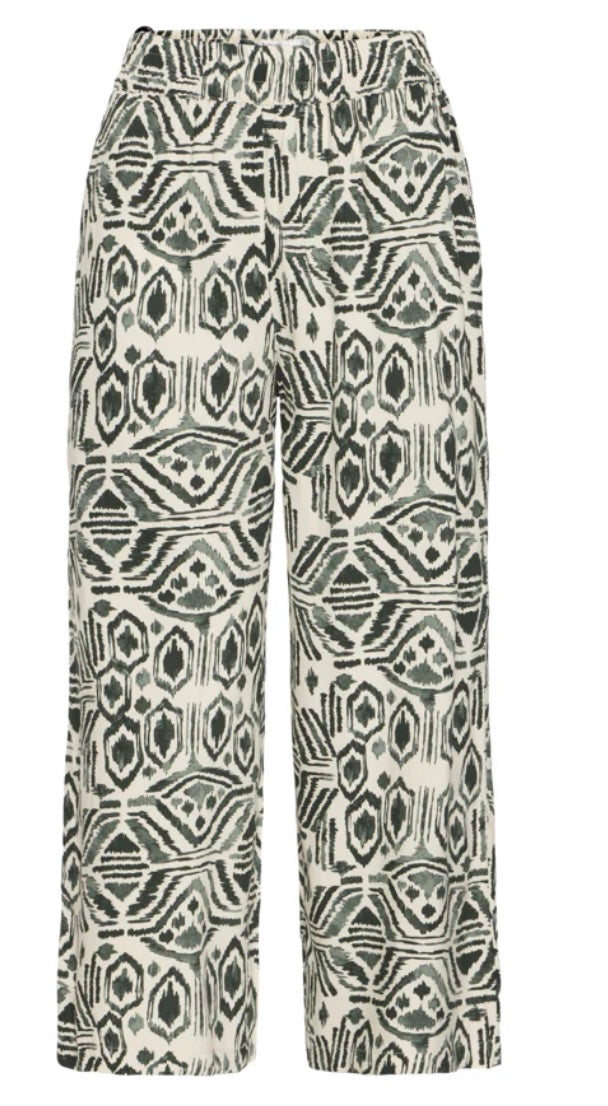 JOELLA CROP TROUSER ETHNIC SEA SPRAY