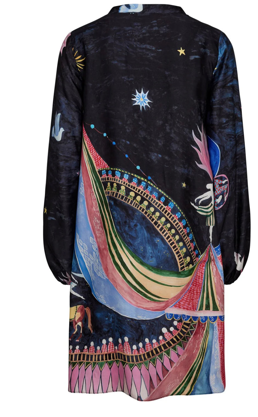 STARLA SHORT DRESS OBSIDIAN