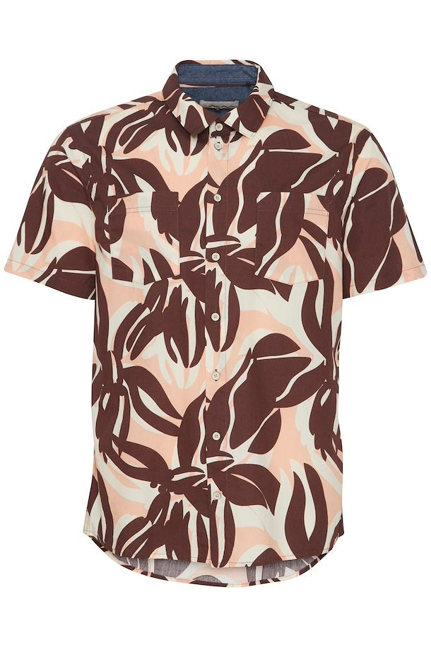 SHORT SLEEVED CHICORY COFFEE SHIRT