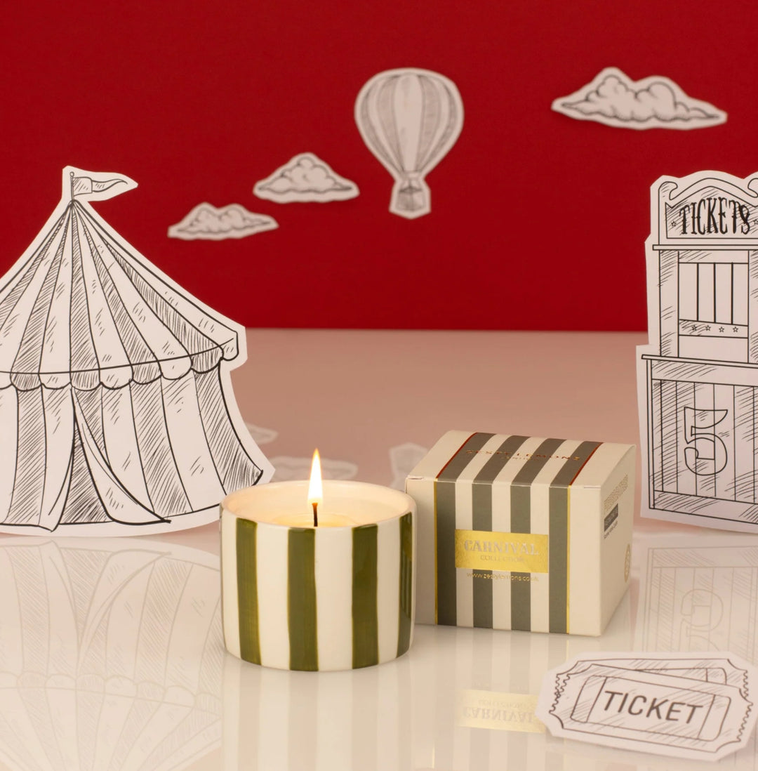 FIREBREATHER TOMATO LEAF SCENTED CERAMIC CANDLE