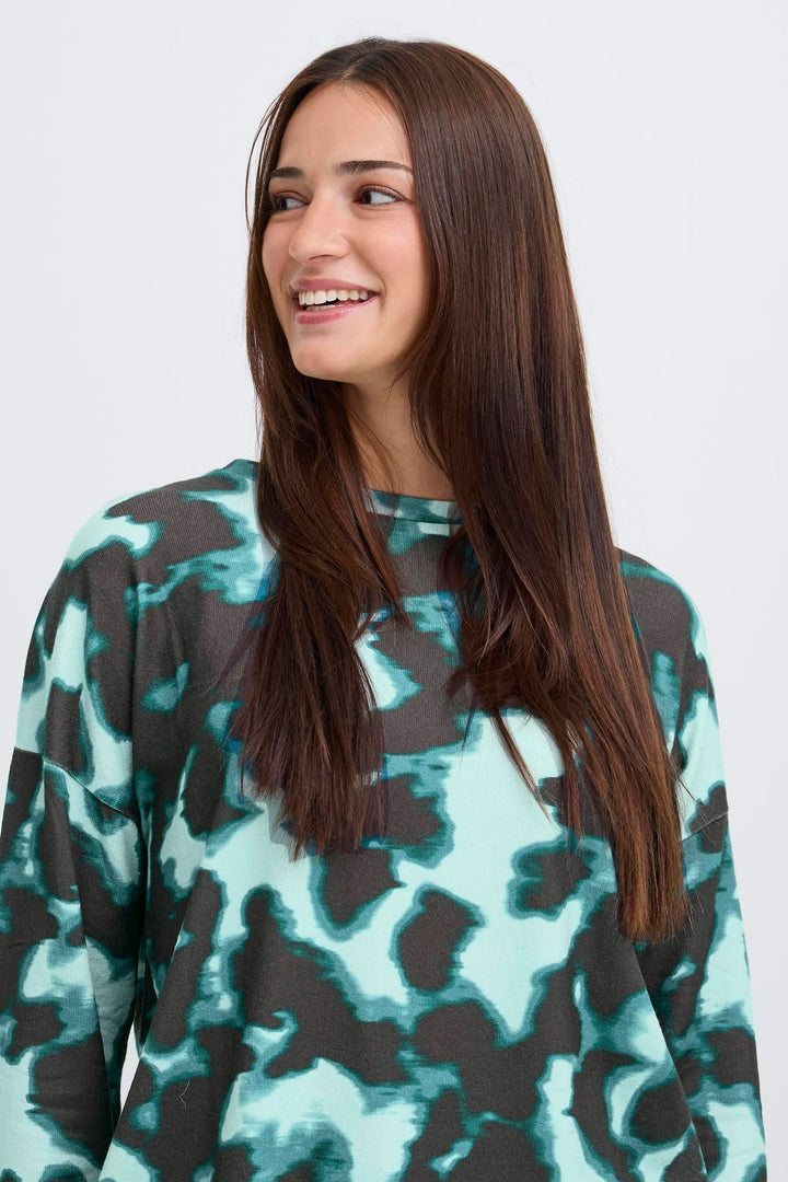 PIETA TOP BLURRY GREEN
