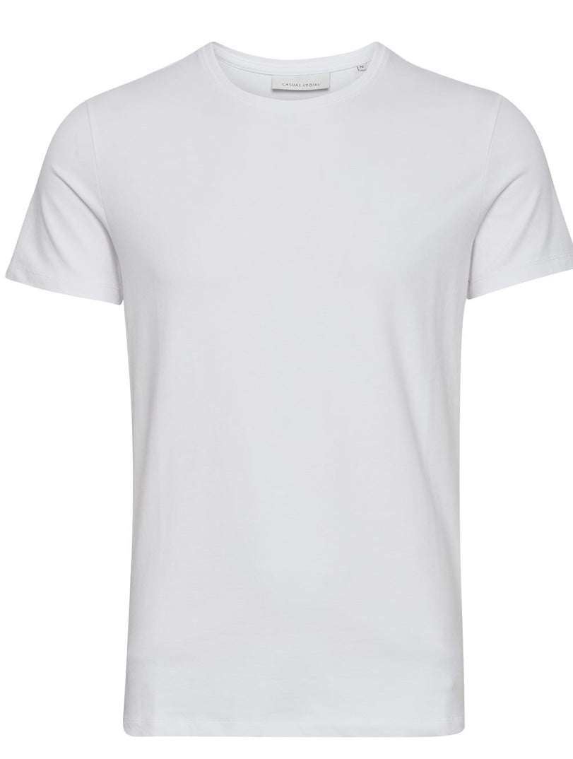 DAVID WHITE CREW NECK T-SHIRT