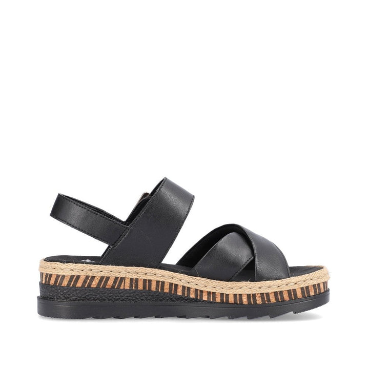 V7951-00 LADIES' SANDALS BLACK SEITL. ANFLECHTER