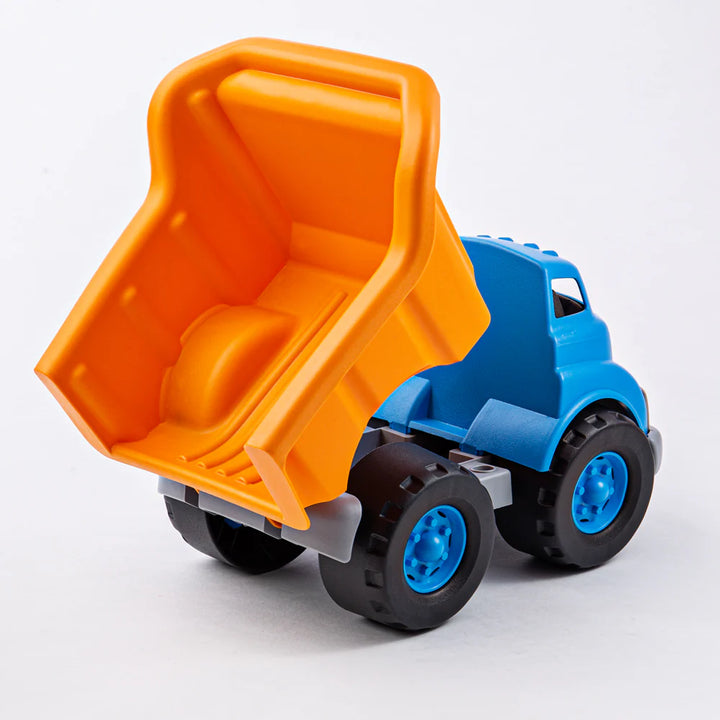 ORANGE/BLUE  DUMP TRUCK