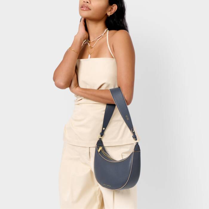 MARNI SMALL SHOULDER BAG SLATE/NAVY