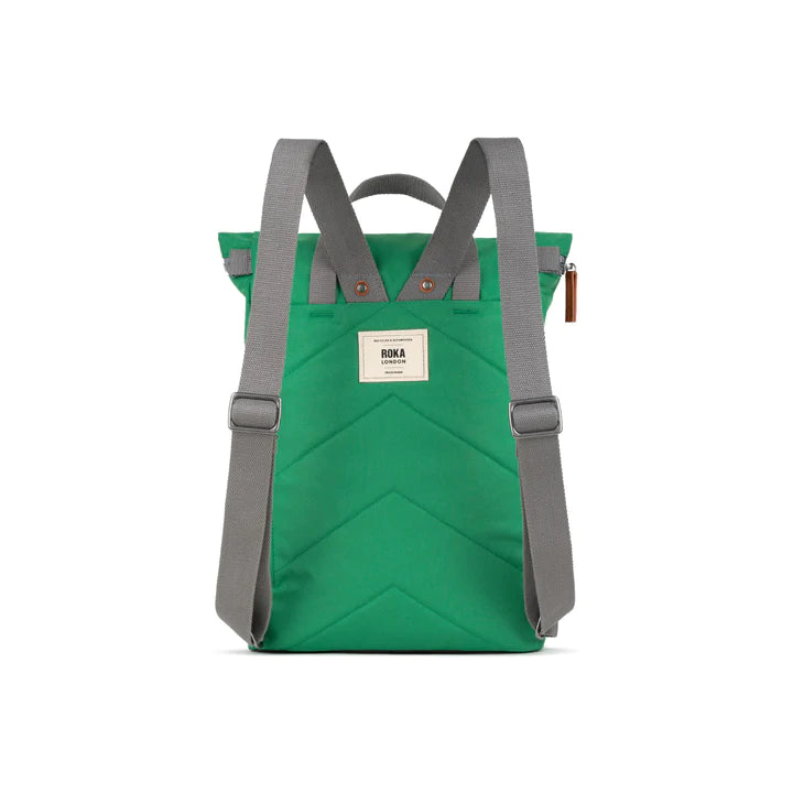 FINCHLEY A RECYCLED MEDIUM MOUNTAIN GREEN CANVAS BACKPACK