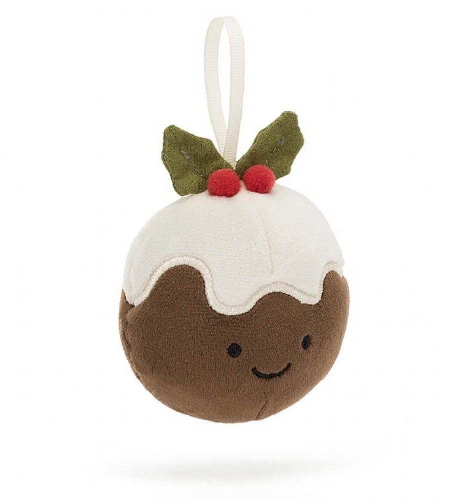 FESTIVE FOLLY CHRISTMAS PUDDING DECORATION