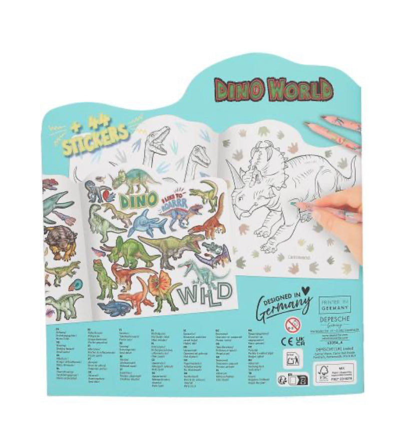 COLOURING BOOK DINO WORLD