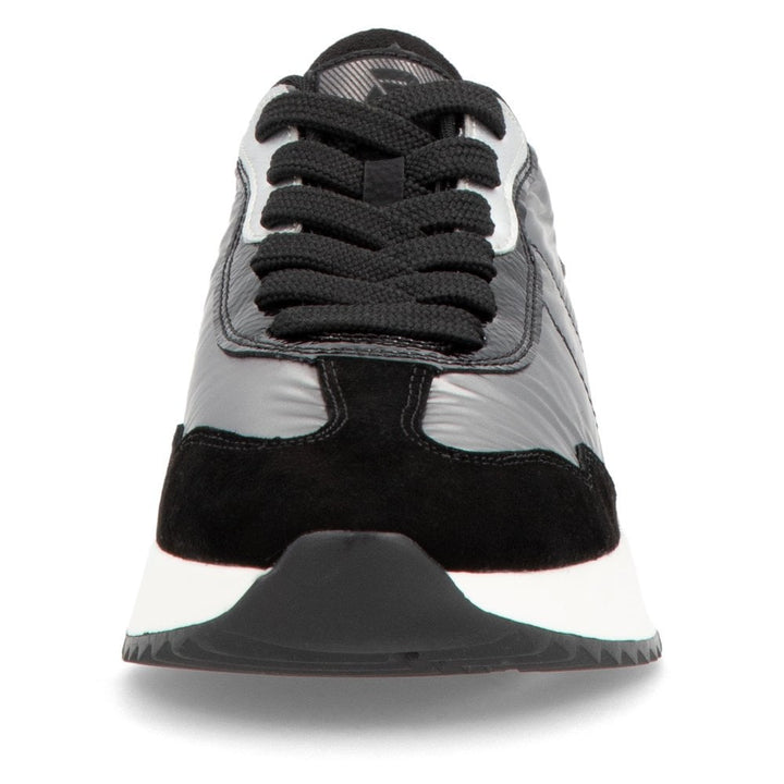 W1306-42 LADIES GREY COMBINATION SHOES