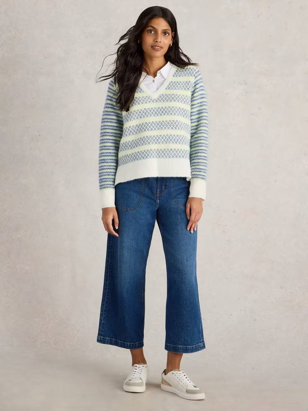 SAMMY STRIPE JUMPER BLUE MLT