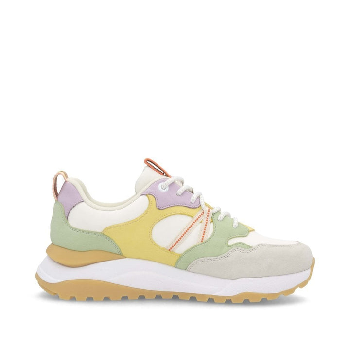 W2501-81 LADIES SHOES WHITE COMBINATION GESTROBELT
