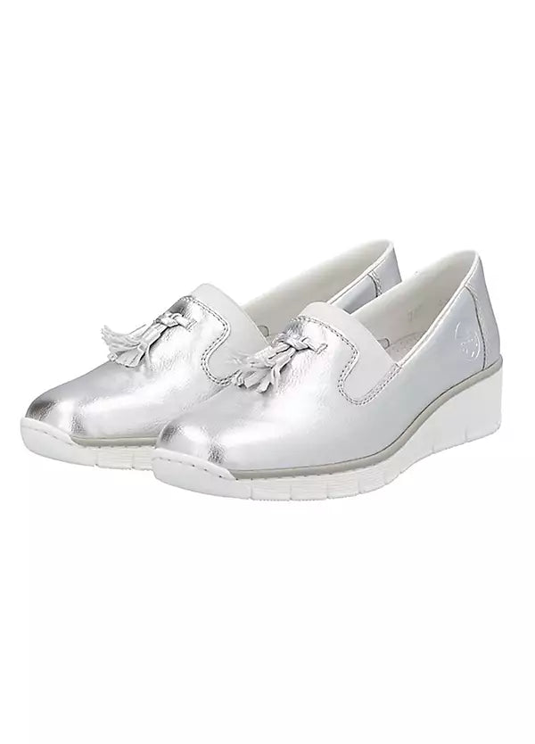 53751-90 LADIES SHOES SILVER/PLATINUM SEITL. ANFLECHTER