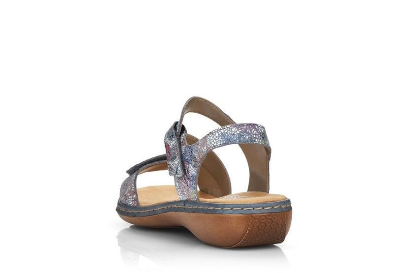 MULTI VELCRO DOUBLE STRAP SANDALS