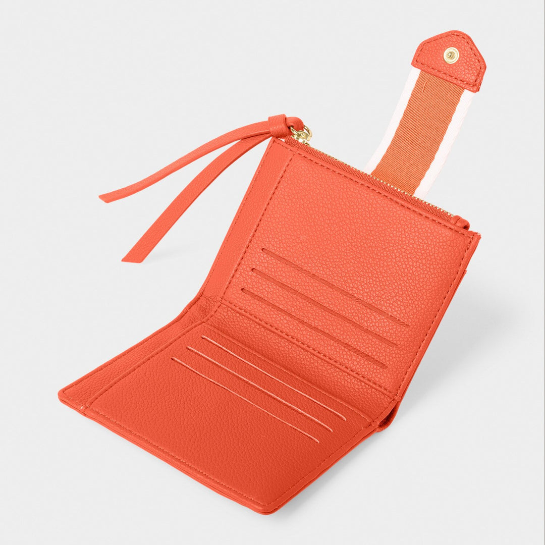 HALLIE PURSE DEEP ORANGE 9.5CM